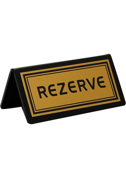 Pleksi Kafe&restoran Masa Rezerve Yazısı Silver 10X5 cm SV188