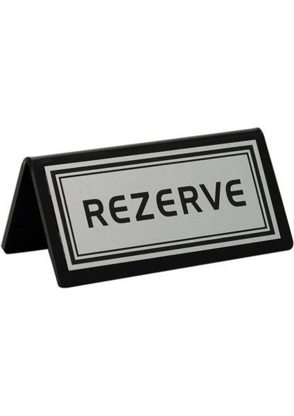 Pleksi Kafe&restoran Masa Rezerve Yazısı Silver 10X5 cm - 10 Adet SV188-10