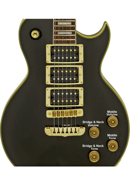 Pro Iı PE-350PF Agbk Elektro Gitar Hhh Rw