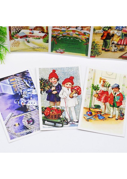 Kartpostal, yılbaşı, happy christmas  10 set (60 adet)