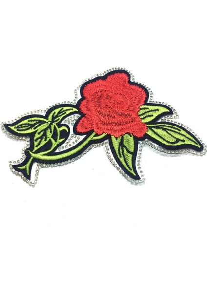 Yapıştırma Kenarları Taşlı Çiçek Model 1