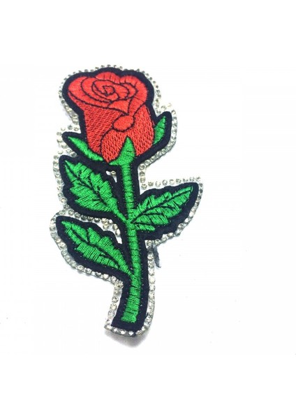 Yapıştırma Kenarları Taşlı Çiçek Model 12