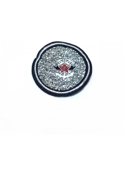 Yapıştırma Dökme Taşlı 5 Yazılı Patch