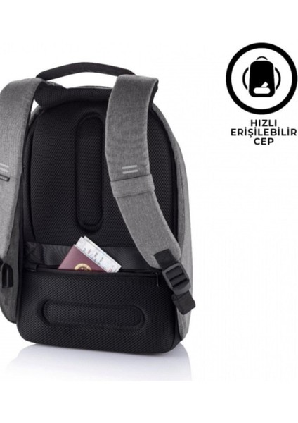 Xd Design Bobby Hero Small Anti-Theft Backpack Grey