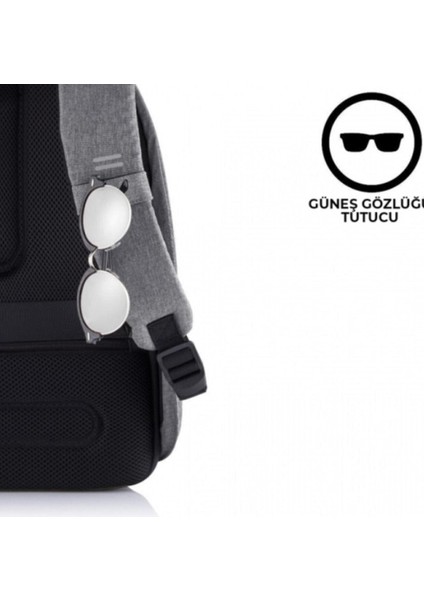 Xd Design Bobby Hero Small Anti-Theft Backpack Grey