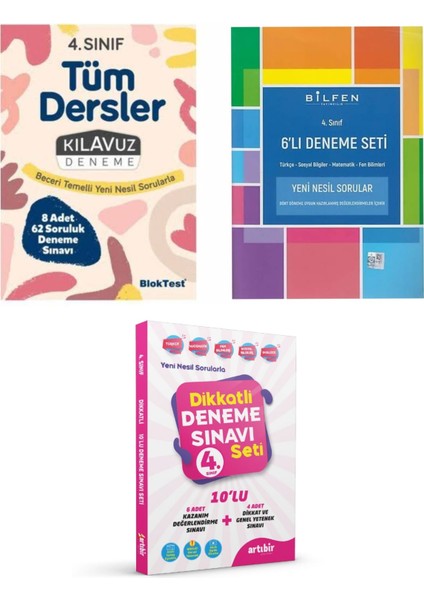 4. Sınıf Deneme Seti Tudem Deneme Artı Bir Deneme 3 Paket