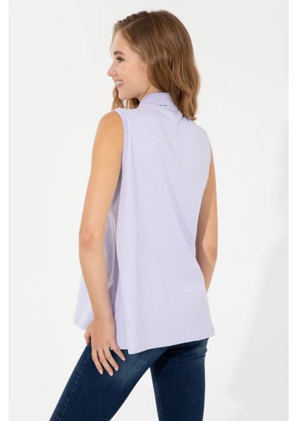 Kadın Lila T-Shirt 50248445-VR034