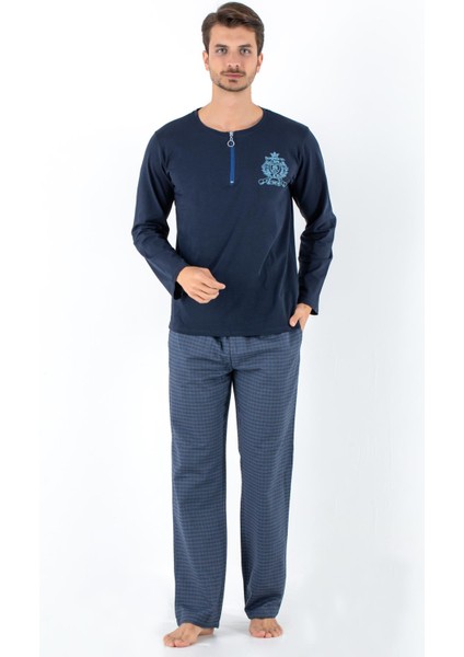 Prussian Blue Erkek Pijama Takımı