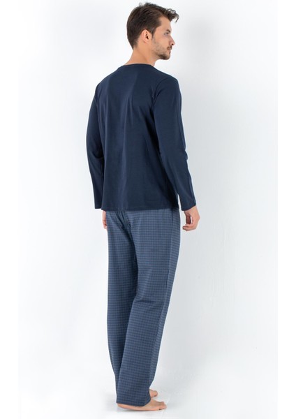 Prussian Blue Erkek Pijama Takımı