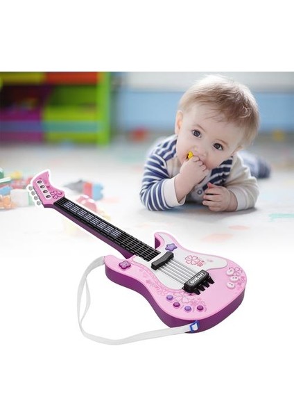 Küçük Gitar Ritim Işıkları ve Sesler ile Eğlenceli Eğitim Müzik Aletleri (Yurt Dışından) fiyatları