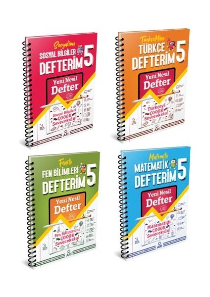 Arı Yayıncılık 5.Sınıf Akıllı Defter Serisi