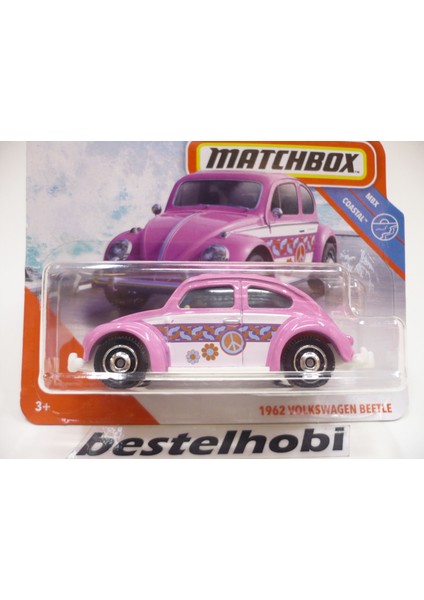 Volkswagen Beetle 1962 Pınk Matchbox