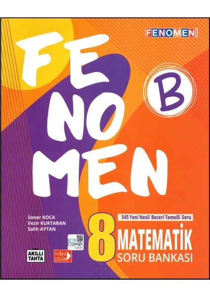 Fenomen Yayıncılık Fenomen 8. Sınıf Matematik Soru Bankası + Deneme 2 Kitap