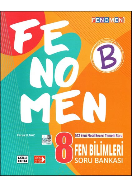 Fenomen Yayıncılık Fenomen 8. Sınıf Fen Bilimleri Soru Bankası + Deneme 2 Kitap