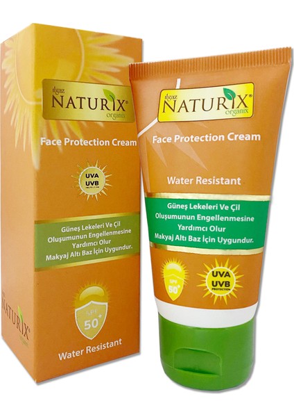 Naturixspf 50+ Yüz Güneş Koruyucu Leke Karşıtı Krem + Kakao & Havuç Yağı Spf 15 Yoğun Bronzlaştırıcı Yağ