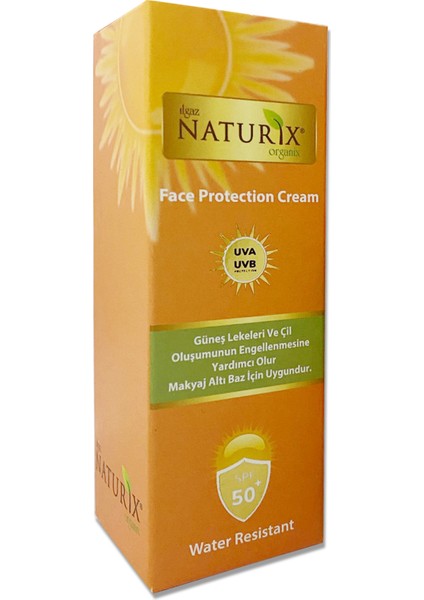 Naturixspf 50+ Yüz Güneş Koruyucu Leke Karşıtı Krem + Kakao & Havuç Yağı Spf 15 Yoğun Bronzlaştırıcı Yağ