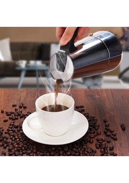 200 ml Taşınabilir Espresso Kahve Makinesi Moka Pot Paslanmaz Çelik Kahve Brewer Kettle Pot Için Pro Barista | Kahve Tencere (Yurt Dışından) modelleri