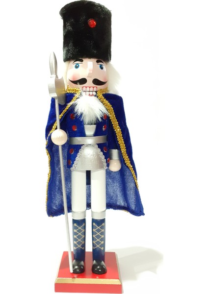 Funworld Yılbaşı Yeni Yıl Süsü Dekoratif Süs Kurşun Asker Pelerinli 40 cm