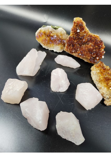 Pembe Kuvars Ham Doğal Taş (Sertifikalı)