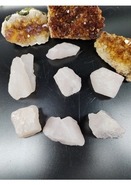 Pembe Kuvars Ham Doğal Taş (Sertifikalı)