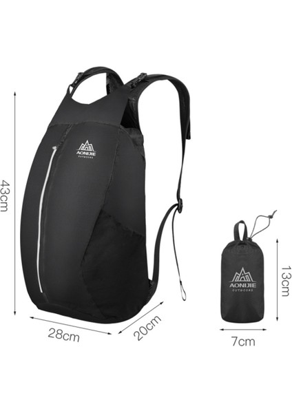 Aonijie H945 Hafif Katlanır Paketlenebilir Sırt Çantası Seyahat Çantası Paketi Yürüyüş Kampı Alışveriş Daypack 25L | Çanta Tırmanma (Yurt Dışından)