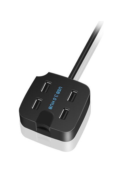 Usb3.0 Hub Yüksek Hız 4 Bağlantı Noktası USB Hub USB Splitter Adaptörü Güç Kaynağı Mac Notebook Dizüstü Dizüstü Masaüstü Için Telefon Tutucu (Yurt Dışından)