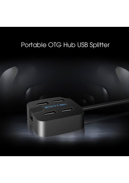 Usb3.0 Hub Yüksek Hız 4 Bağlantı Noktası USB Hub USB Splitter Adaptörü Güç Kaynağı Mac Notebook Dizüstü Dizüstü Masaüstü Için Telefon Tutucu (Yurt Dışından)