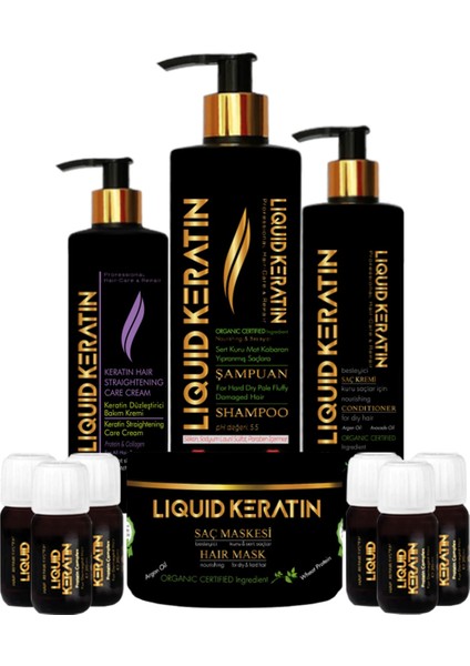 Liquid Keratin Ekstra Botoks 2 Düzleştirici Keratin Bakım Seti