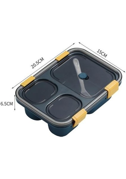 2 Adet Plastik Öğle Yemeği Kutusu, Kantin Bölücü Plaka Öğrenci Mikrodalga Yetişkin Ofis Öğle Yemeği Kutusu (Yurt Dışından)