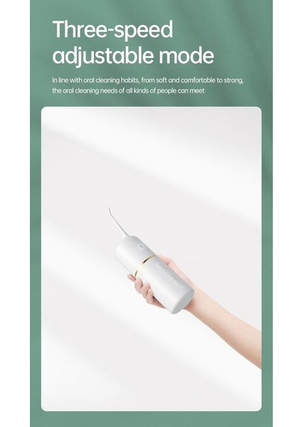 Oral Irrigator Diş Temizleyici Cihazı Taşınabilir Şarj Edilebilir Elektrikli Ev Su Diş Ipi Diş 280ML Su Deposu Su Geçirmez | Oral Irrigators (Yurt Dışından)