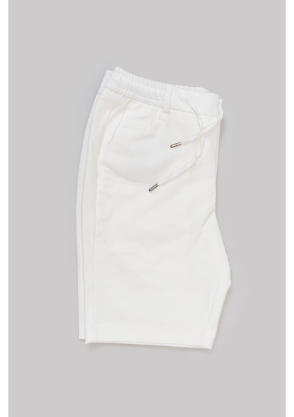 Erkek Beyaz Jogger Fit Şort modelleri