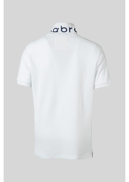 Erkek Beyaz %100 Pamuk Polo Yaka Custom Fit T-Shirt modelleri