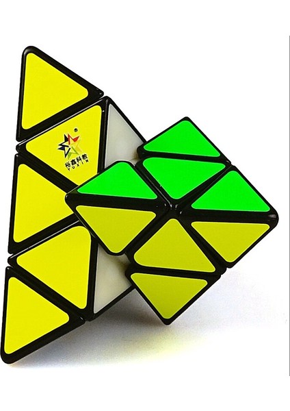 Speed Pyraminx Megaminx 2'li Zeka Küpü Rübik Küp Set