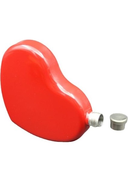 Yaratıcı Kalp Tipi Mini Hip Flask 125ML / 4.4oz Açık Seyahat Taşınabilir Viski Şişeleri (Yurt Dışından)