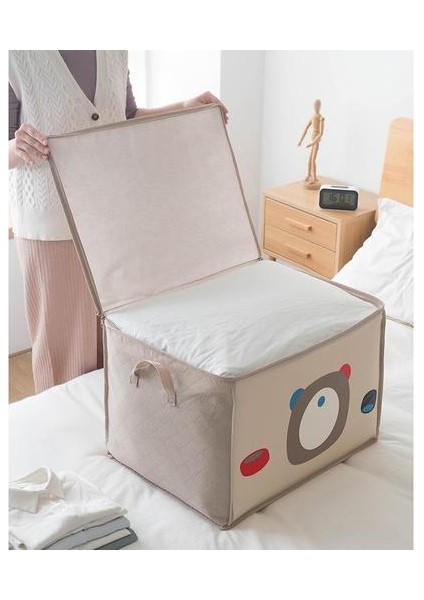 Giysi Yorgan Saklama Çantası Ev Eşyaları Organizatör Karikatür Su Geçirmez Bitirme Çantası Toz Kapağı Kolu ile Kılıfı Kapak | Katlanabilir Saklama Torbaları (Yurt Dışından) fiyatları