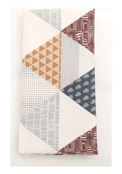 90X50 cm Duck Kumaş Astarlık Üçgen Desen