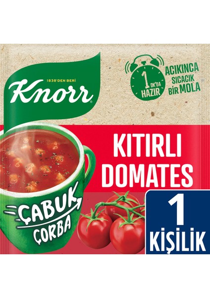 Çabuk Çorba Serisi Kıtırlı Domates Çorbası 22 GR