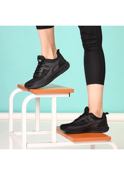 26280 Siyah Kadın Günlük Rahat Yürüyüş Koşu Sneaker Spor Ayakkabı