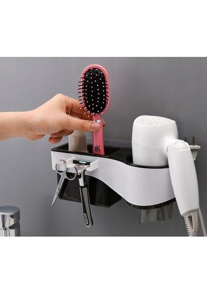 Saç Kurutma Makinesi Saklama Kutusu Curling Raf Banyo Organizatör (Yurt Dışından) modelleri