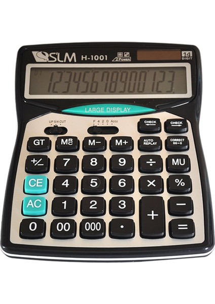 12 Haneli Güneş Enerjili Hesap Makinesi H-1001