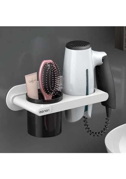 Saç Kurutma Makinesi Saklama Kutusu Curling Raf Banyo Organizatör (Yurt Dışından)