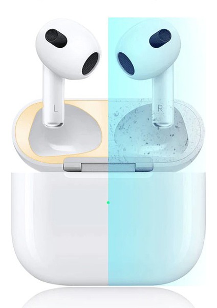 Esf Apple Airpods 3 Kapak Içi Toz Önleyici Metal Sticker