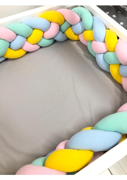 Guldesıgnstore 4 Lü Model Örgü Koruma Su Yeşili-Pembe-Mavi-Sarı