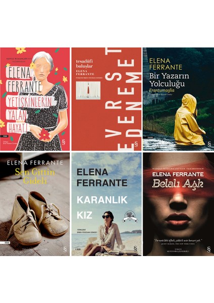 Karanlık Kız - Sen Gittin Gideli - Belalı Aşk - 6 Kitap - Elena Ferrante