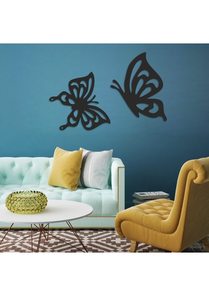 Ahşap Kelebek Ikili Set Dekor 34X40 cm fiyatları
