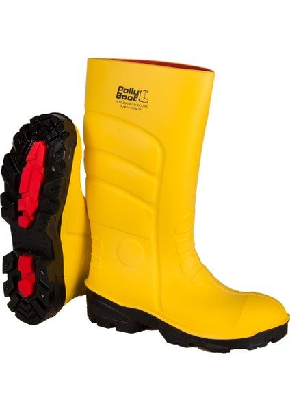 Galaxy Vega S4 Sarı Renk Çelik Burunlu Çizme Bot