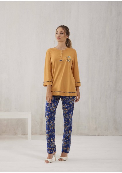 Kadın Penye Modal Pijama Takımı - 10491