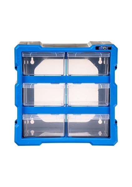 Monoblok 6 Çekmeceli Set TK-6008 - Çivi Vida Takı Organizer Kutusu