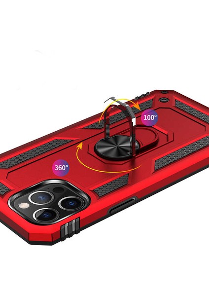 Iphone 12 Pro Max Kılıf Vega Standlı Yüzüklü