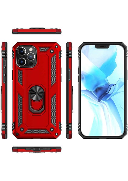 Iphone 12 Pro Max Kılıf Vega Standlı Yüzüklü